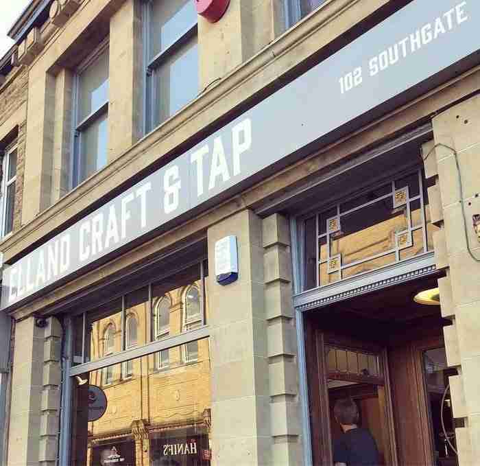 Front view of the dog friendly Elland Craft & Tap in Elland, Halifax.