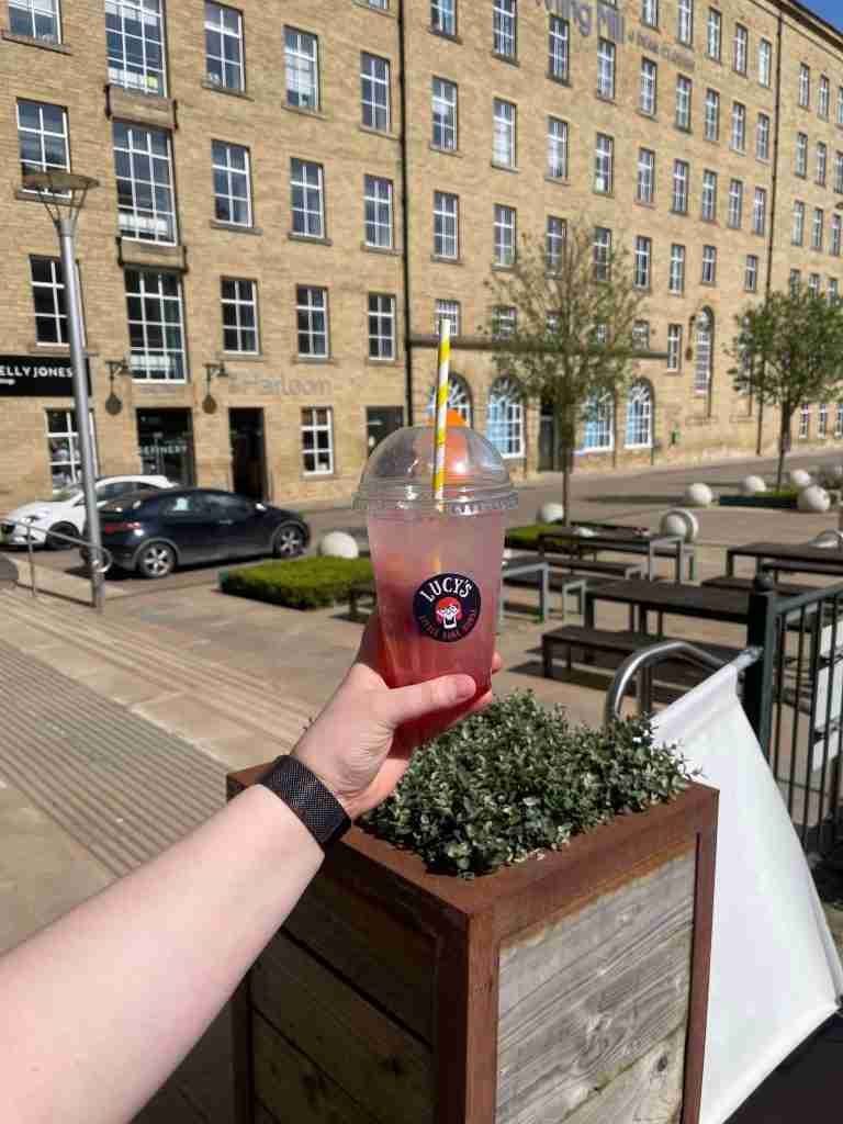 Strawberry lemonade at Lucy's Little Bakehouse