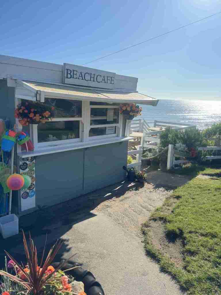 The dog friendly Beach Cafe at Humanby gap