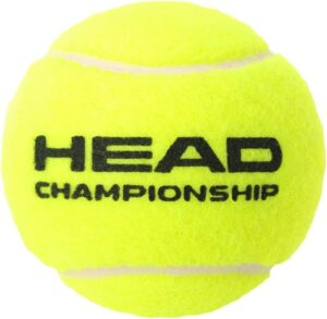 Front of green Head championship tennish ball