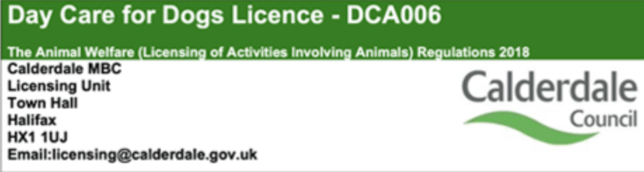 Calderdale council license for daycare for dogs awarded to Yappy Days Sowerby Bridge